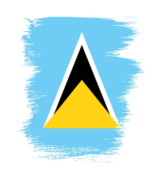 Háttér Saint Lucia zászlaja — Stock Vector