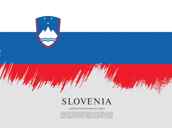 Прапор Словенії фону — стоковий вектор