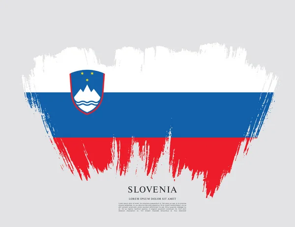 Bandera de Eslovenia antecedentes — Archivo Imágenes Vectoriales