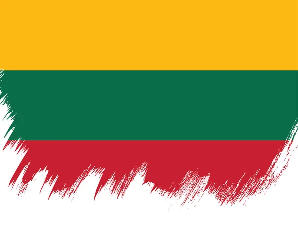 Drapeau de la Lituanie fond — Image vectorielle