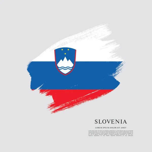 Bandiera della Slovenia sfondo — Vettoriale Stock