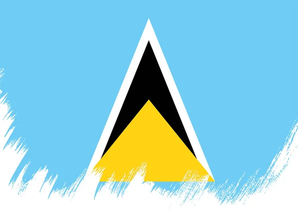 Bandiera di Santa Lucia sfondo — Vettoriale Stock