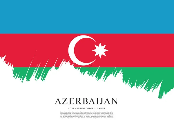 Bandera de Azerbaiyán antecedentes — Vector de stock