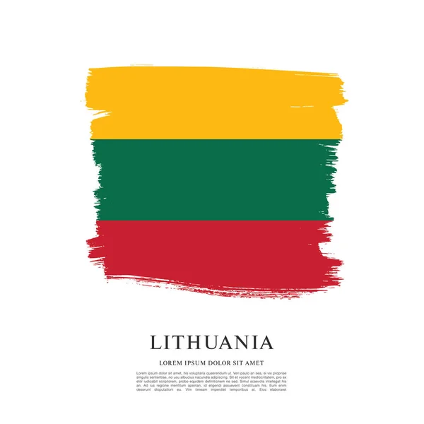 Flaga Litwy tła — Wektor stockowy