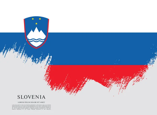 Bandera de Eslovenia antecedentes — Archivo Imágenes Vectoriales