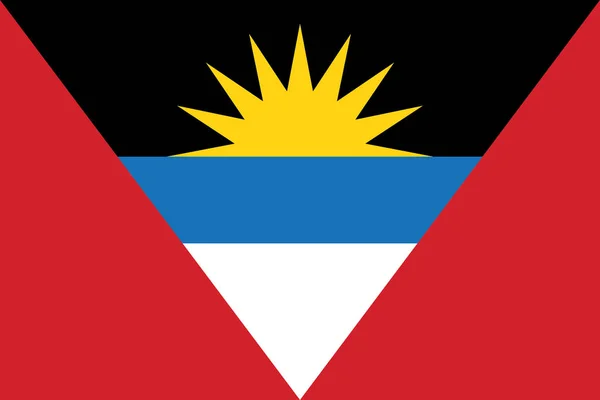 Bandeira de Antígua e Barbuda — Vetor de Stock