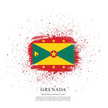 Grenada flag background clipart