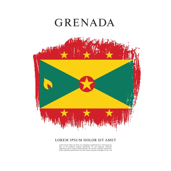 Прапор Гренади фону — стоковий вектор