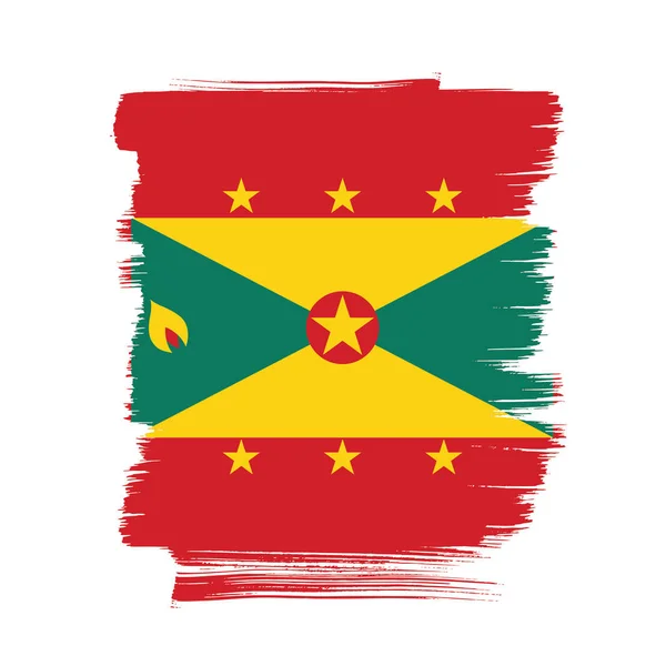 Grenada vlag achtergrond — Stockvector