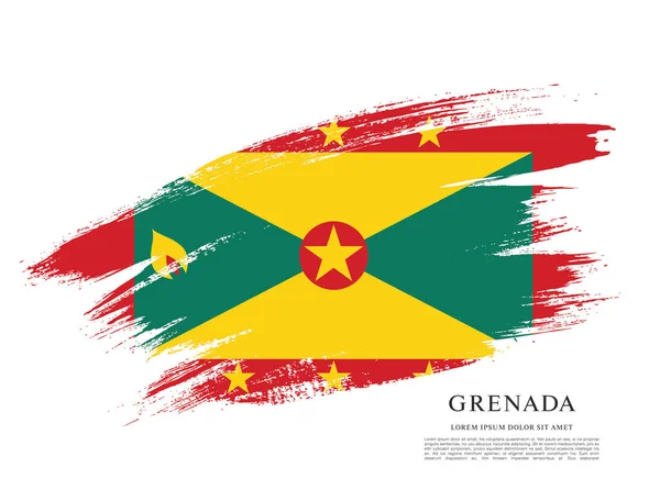 グレナダの旗の背景 — ストックベクタ