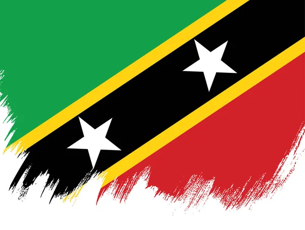 Федерация флага Сент-Китса и Невиса — стоковый вектор