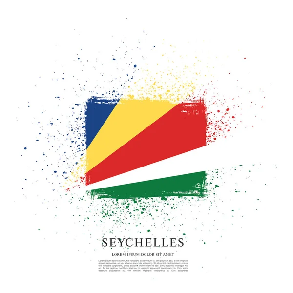 Flagge der Republik Seychellen — Stockvektor