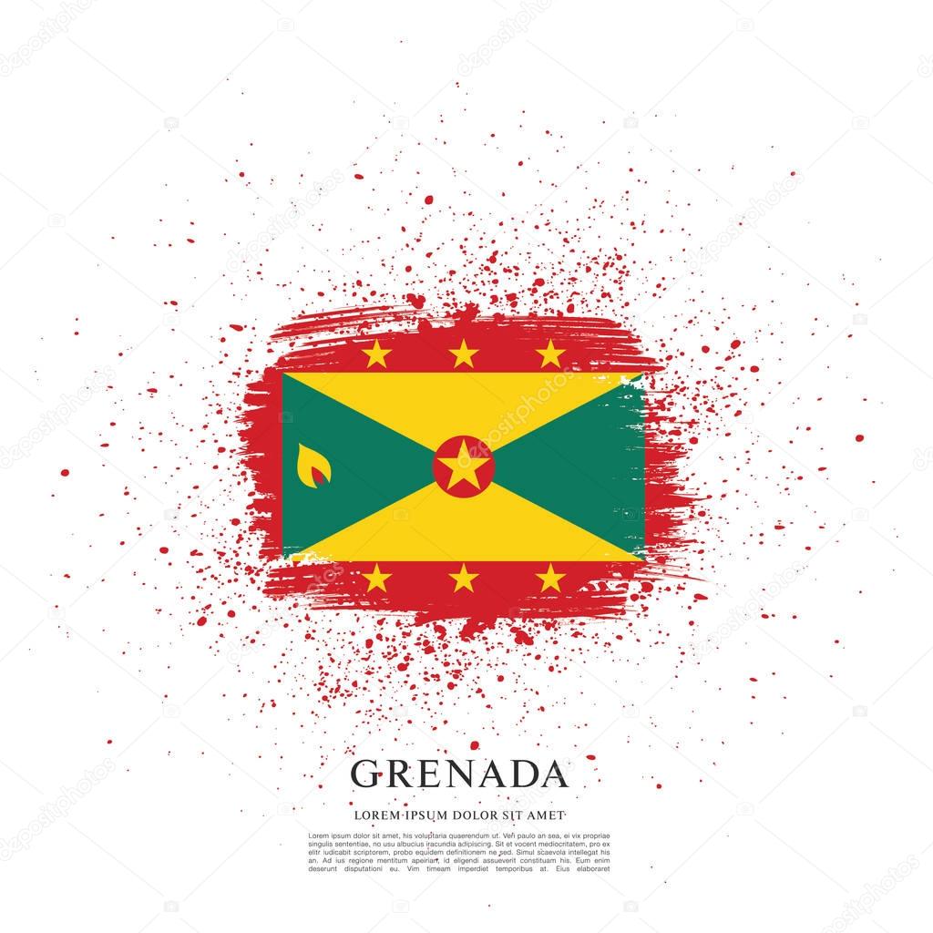 Grenada flag background