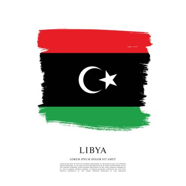 Libya illüstrasyon bayrağı