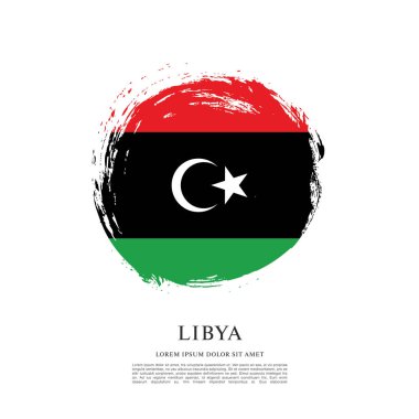 Libya illüstrasyon bayrağı