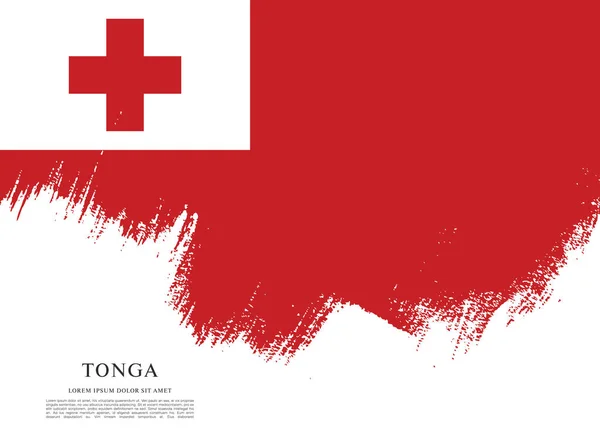 Bandeira do Reino de Tonga — Vetor de Stock