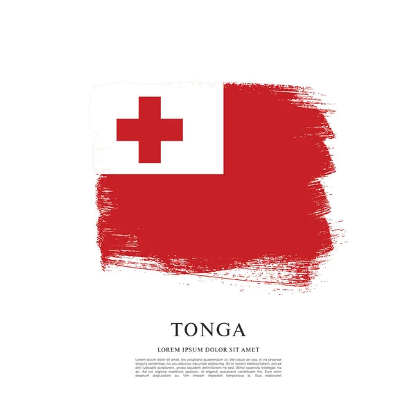 Bandera del Reino de Tonga — Archivo Imágenes Vectoriales