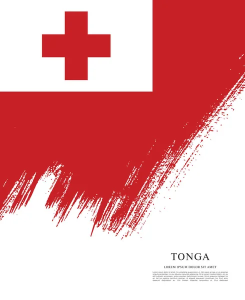 Bandeira do Reino de Tonga — Vetor de Stock