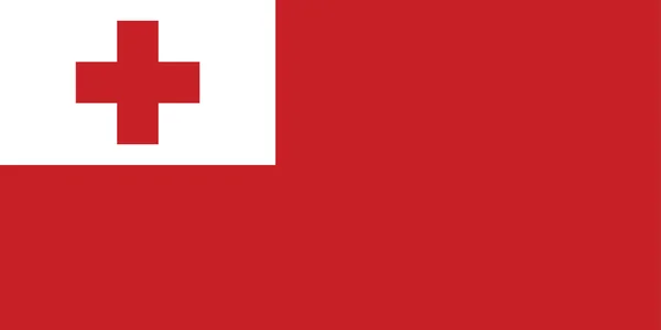 Flag of the Kingdom of Tonga — Stock Vector