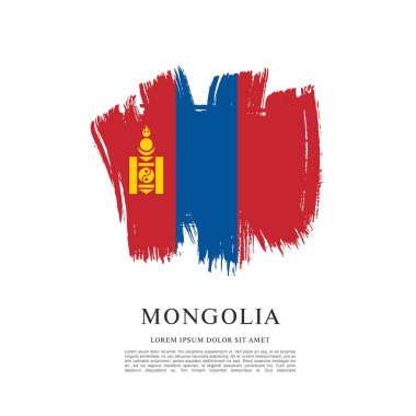 Moğolistan illüstrasyon bayrağı