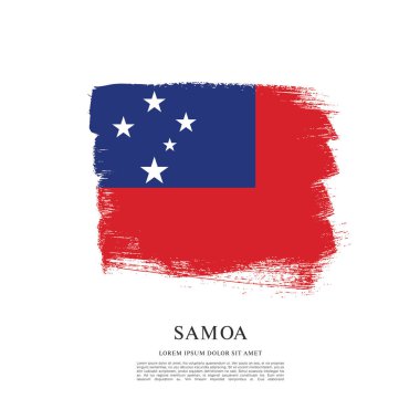 Samoa illüstrasyon bayrağı