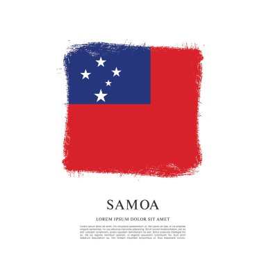 Samoa illüstrasyon bayrağı