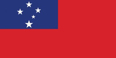 Samoa illüstrasyon bayrağı