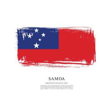 Samoa illüstrasyon bayrağı
