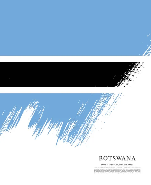 Flag of Botswana illustration — Stock Vector