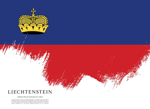 Bandeira do Liechtenstein ilustração — Vetor de Stock