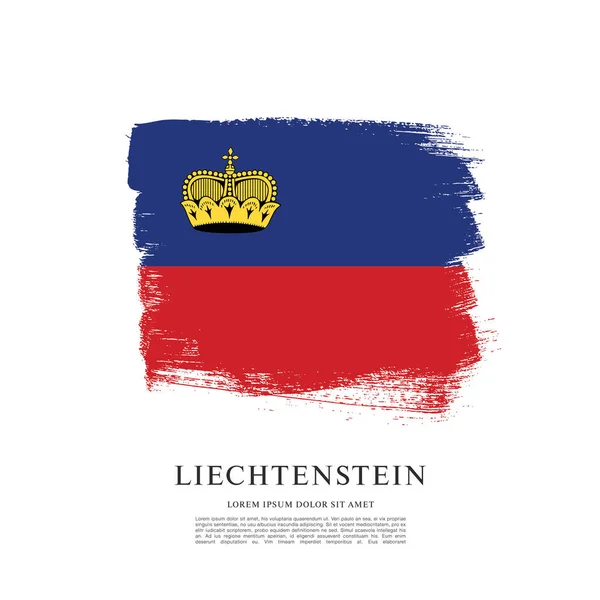 Flag of Liechtenstein illustration — Stock Vector