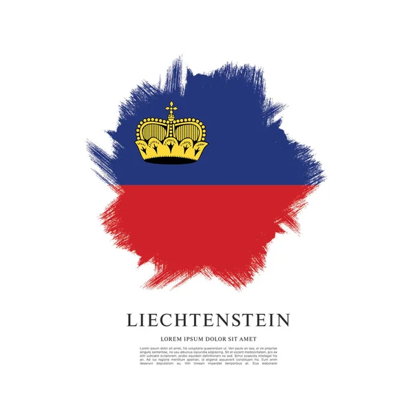 Σημαία του Λιχτενστάιν εικονογράφηση — Διανυσματικό Αρχείο