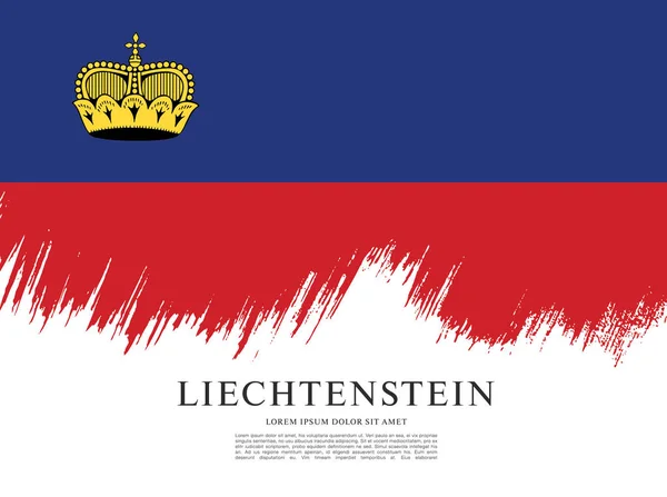 Σημαία του Λιχτενστάιν εικονογράφηση — Διανυσματικό Αρχείο