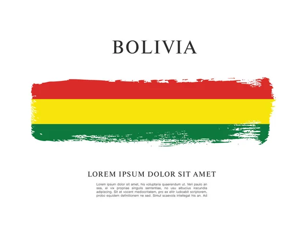 Flagga av Bolivia bakgrund — Stock vektor