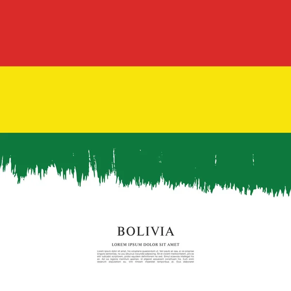 Flagge von Bolivien Hintergrund — Stockvektor