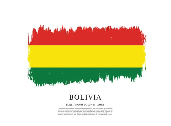 Flagga av Bolivia bakgrund — Stock vektor