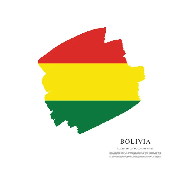 Flagge von Bolivien Hintergrund — Stockvektor