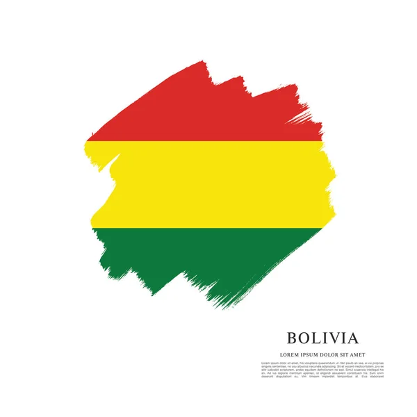 Flagge von Bolivien Hintergrund — Stockvektor