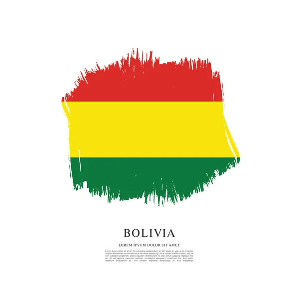 Flagge von Bolivien Hintergrund — Stockvektor