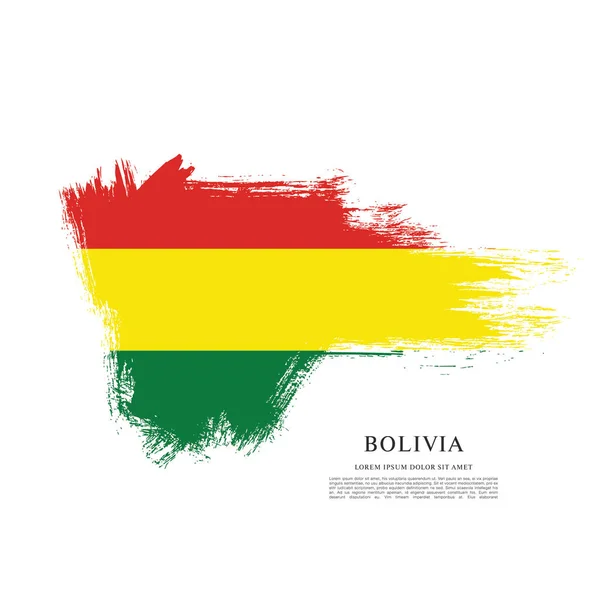 Flagge von Bolivien Hintergrund — Stockvektor