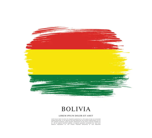 Flagga av Bolivia bakgrund — Stock vektor