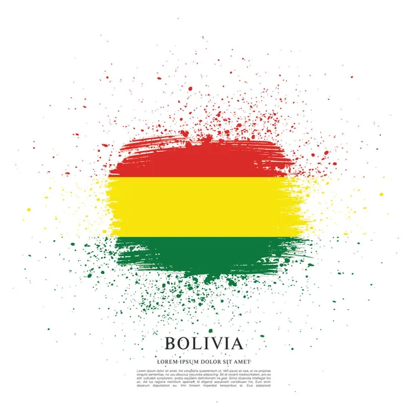 Flagga av Bolivia bakgrund — Stock vektor