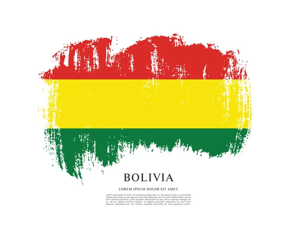 Flagga av Bolivia bakgrund — Stock vektor