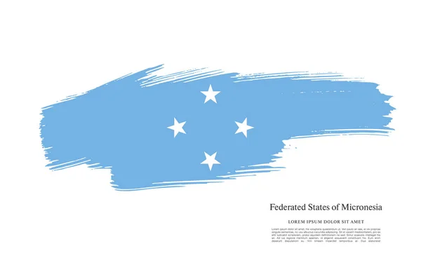 Bandera de los Estados Federados de Micronesia — Archivo Imágenes Vectoriales
