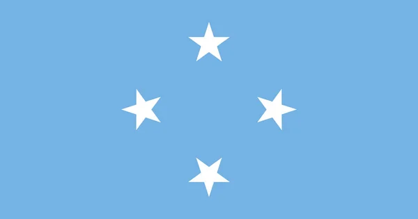 미크로네시아 연방 주의 국기 — 스톡 벡터