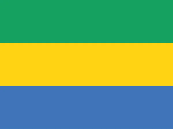 Vlag van Gabon achtergrond — Stockvector