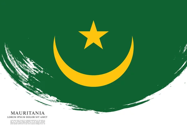 Flag of Mauritania background — Stock Vector