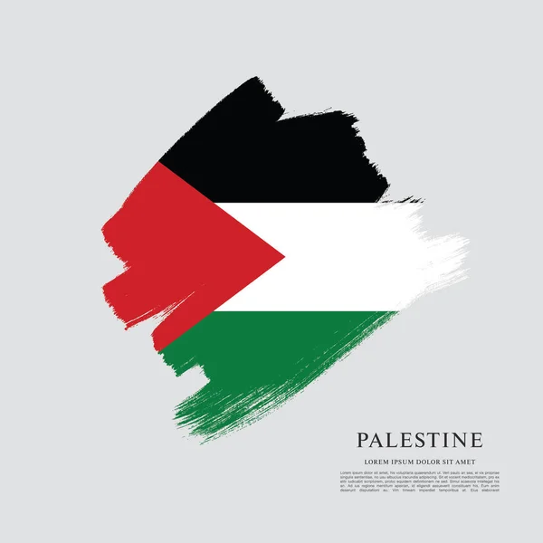 Vlag van Palestina achtergrond — Stockvector