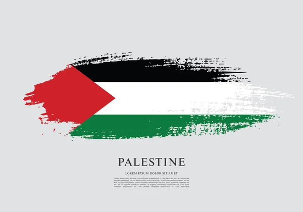 Vlag van Palestina achtergrond — Stockvector