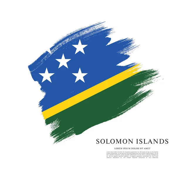 Bandera Wysp Salomona — Wektor stockowy